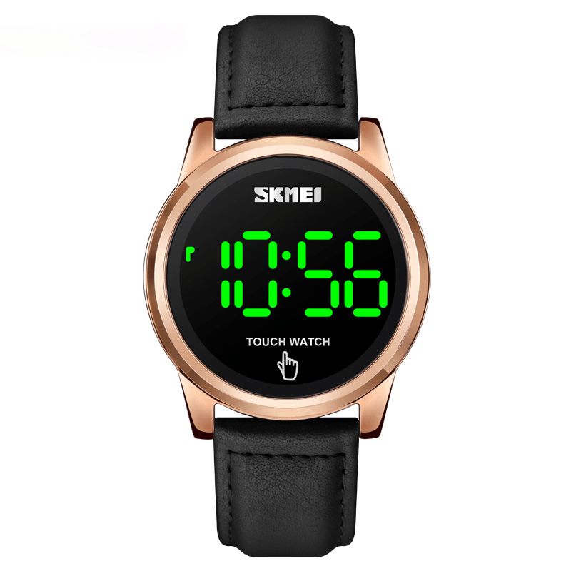 Skmei 1684 Sports Casual Led Display Lysende Touch Screen 3Atm Vandtæt Herre Digital Watch