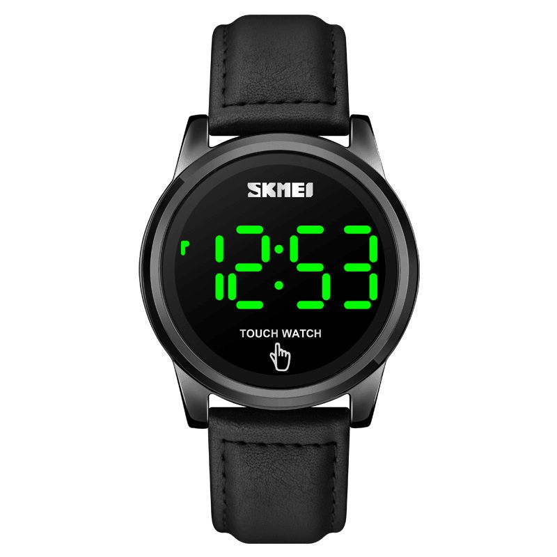 Skmei 1684 Sports Casual Led Display Lysende Touch Screen 3Atm Vandtæt Herre Digital Watch