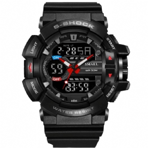 Smael 1436 Military Style Led Digital Watch Display Tid Dato Sport Armbåndsur