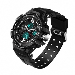 Stryve S8012 Chronograph Luminous Week Display Vandtæt Mænd Sport Dual Display Digital Watch