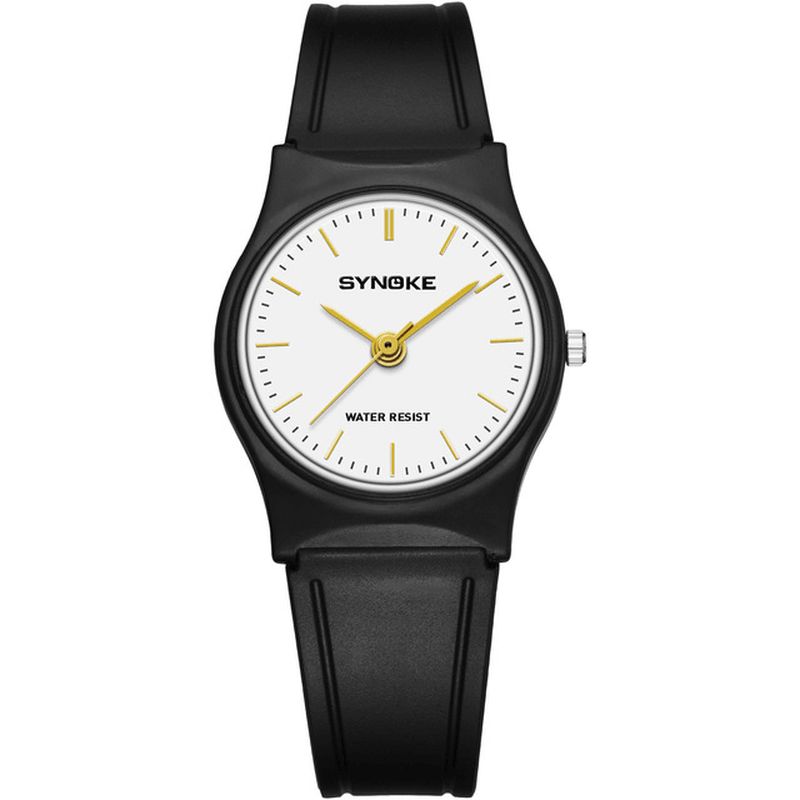 Synoke 9018 Enkelt Design Afslappet Stil Ultra Tynd Vandtæt Mode Herreur Quartz ur