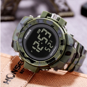 Synoke 9030 Mode Herreur Vandtæt Uge Display Alarm El Light Camouflage Digital Watch