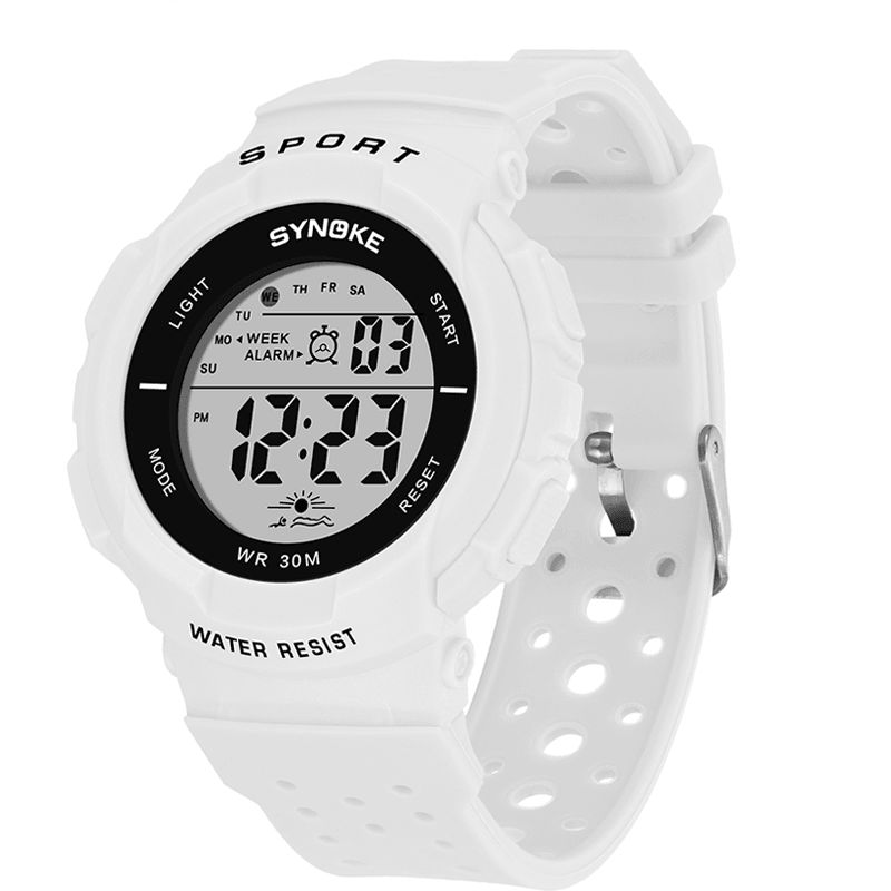 Synoke 9617 Mode Watch 3Atm Vandtæt El Light Multiple Function Colorful Led Sport Digital Watch