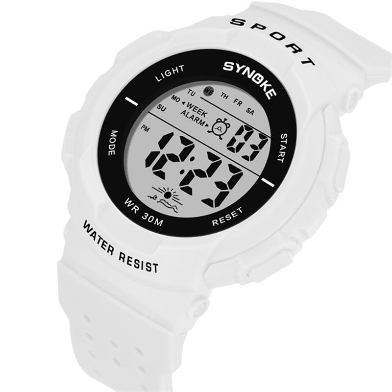 Synoke 9617 Mode Watch 3Atm Vandtæt El Light Multiple Function Colorful Led Sport Digital Watch