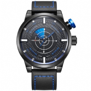 Weide Wh5201-3C Mode Herre Quartz ur Læderrem Sport Watch