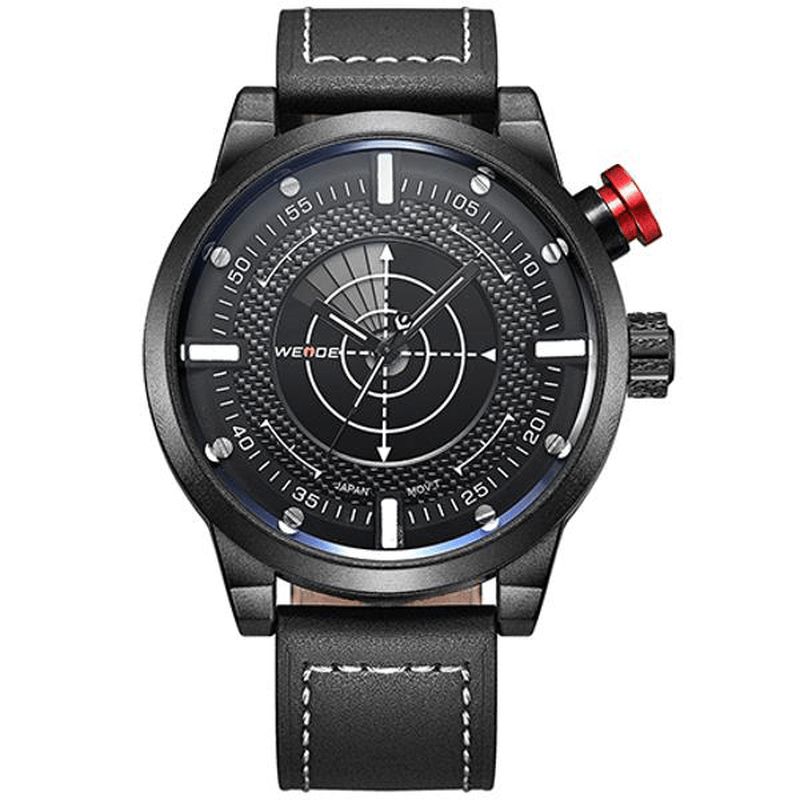 Weide Wh5201-3C Mode Herre Quartz ur Læderrem Sport Watch