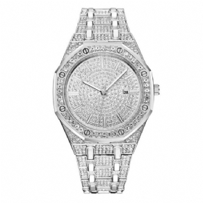 Xsvo Luxury Mode Full Rhinestone Diamond Armbåndsur Unisex Quartz ur