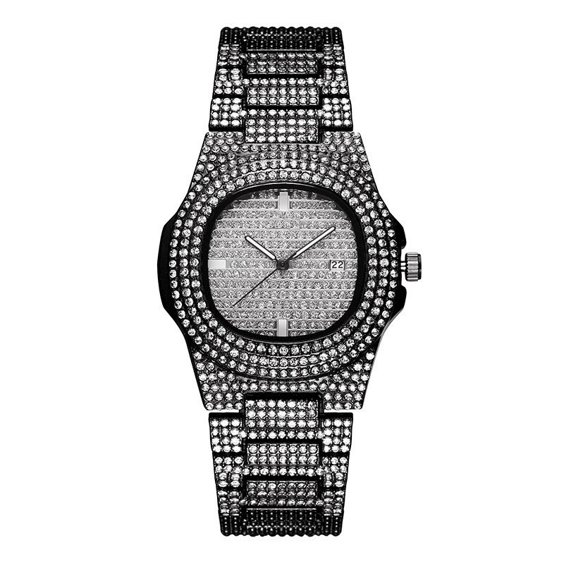 Xsvo Luxury Mode Full Rhinestone Diamond Armbåndsur Unisex Quartz ur