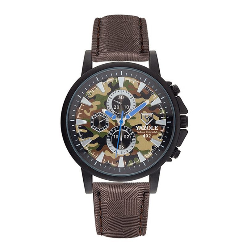 Yazole 402 Sport Watch Camouflage Military Male Quartz Analog Armbandsur