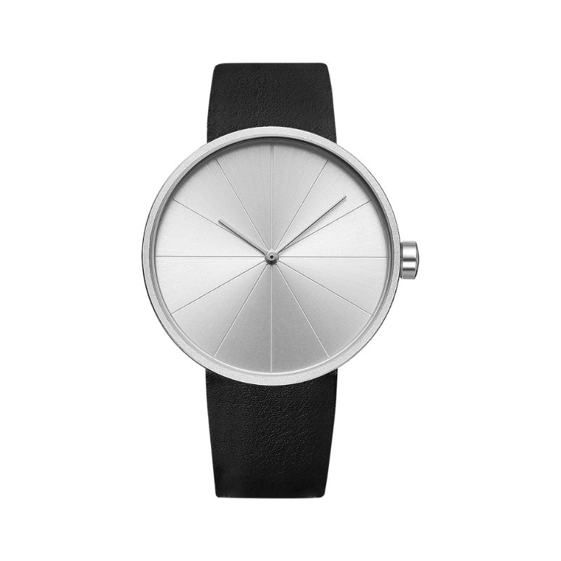 Yazole 520 Pladespilleren Simple Art Dial Læderrem Herre Casual Quartz ur