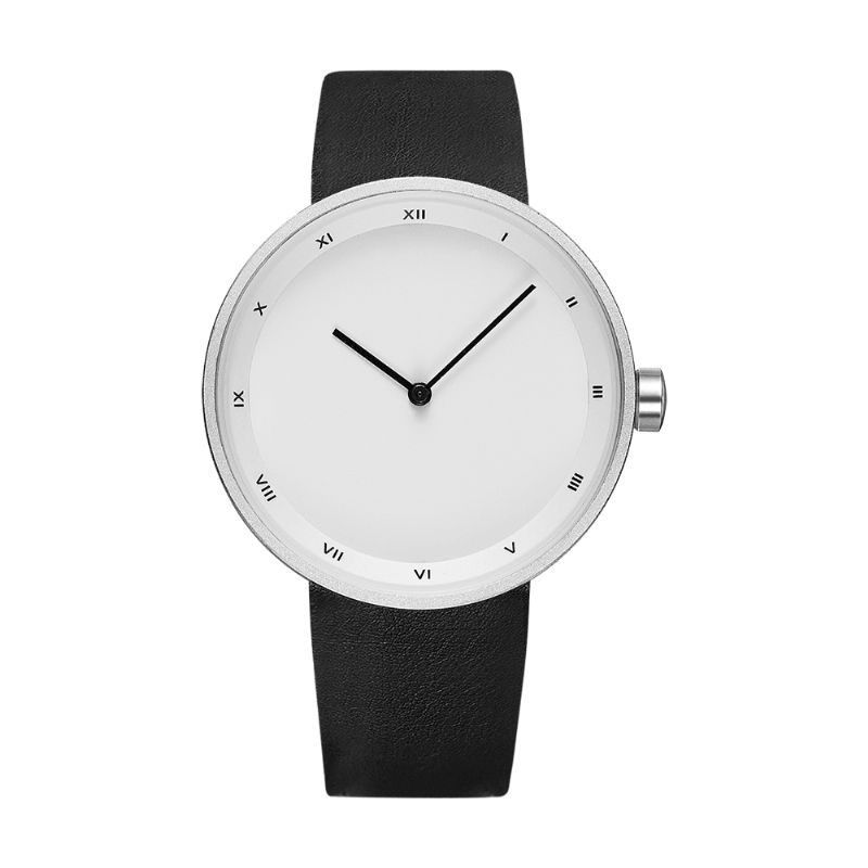 Yazole 521 Simple Dial Mode Style Læderrem Herreur Quartz ur