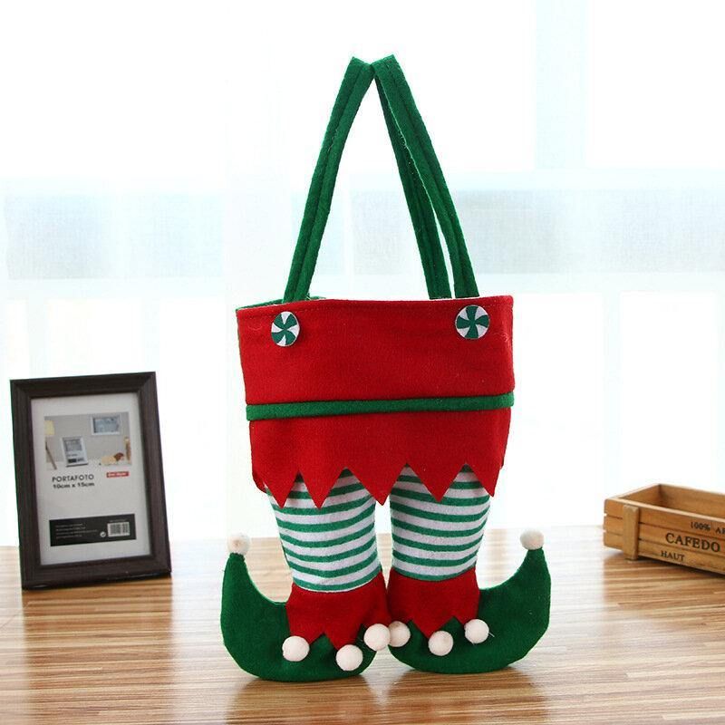 Barn Voksen Festlig Creative Christmas Candy Bottle Spiritus Gavepose Elf Shape Håndtaske