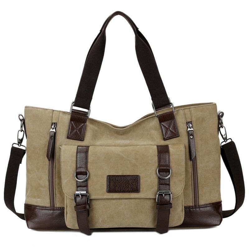 Mænd Canvas Casual Sling Bag Håndtaske Rejsetaske